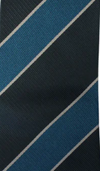 Grey and Teal Striped